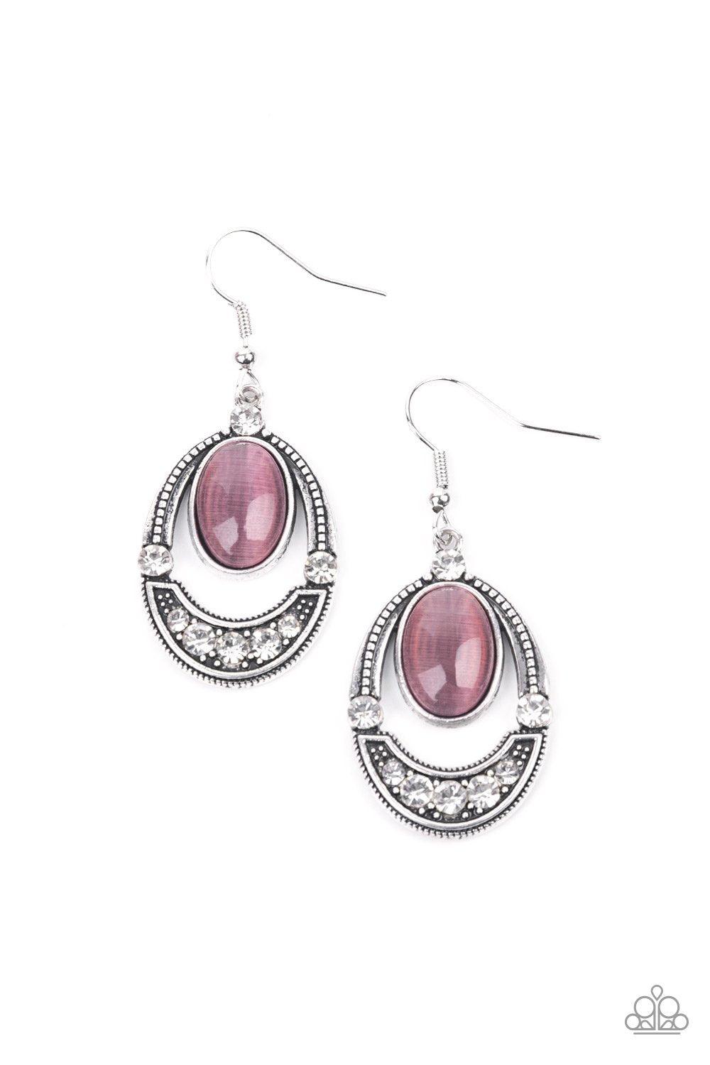 Serene Shimmer Purple Earrings - Jewelry By Bretta