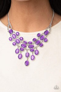 Serene Gleam Purple Necklace - Jewelry by Bretta