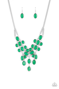 Serene Gleam Green Necklace - Jewelry by Bretta