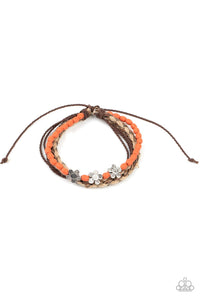 Raffia Remix Orange Bracelet - Jewelry by Bretta