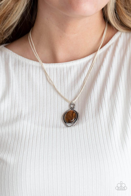 Desert Mystery Brown Necklace - Jewelry by Bretta