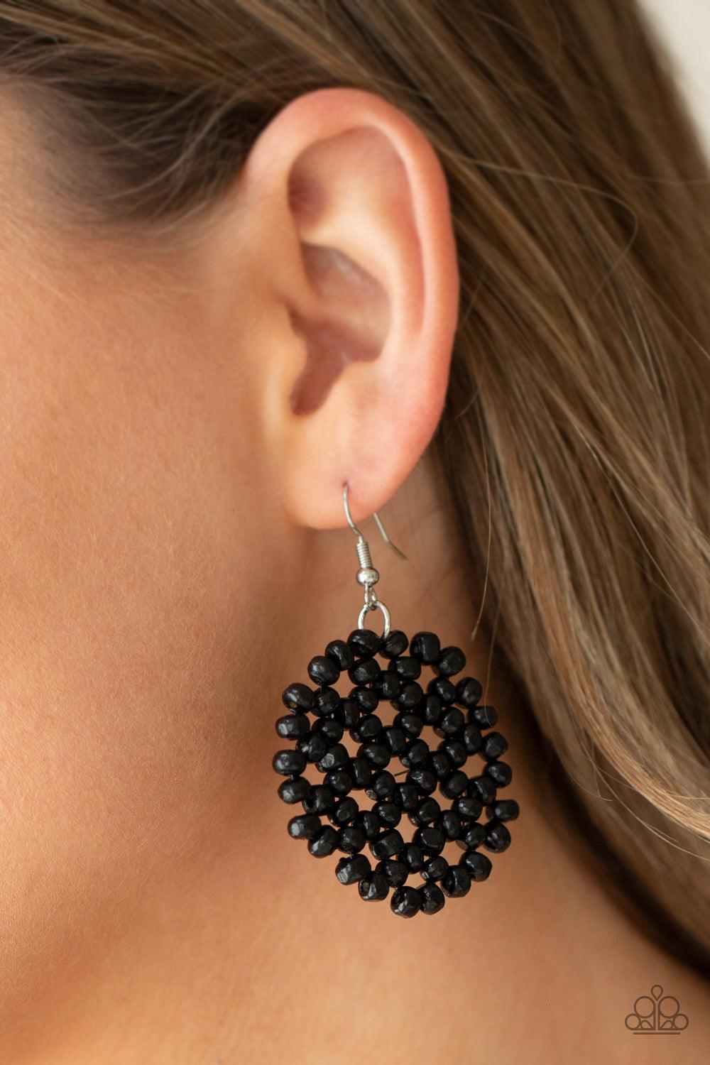 Summer Escapade Black Earrings - Jewelry by Bretta
