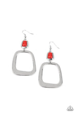 Material Girl Mod Red Earrings - Jewelry By Bretta