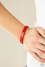 Material Movement Red Bracelet - Jewelry by Bretta