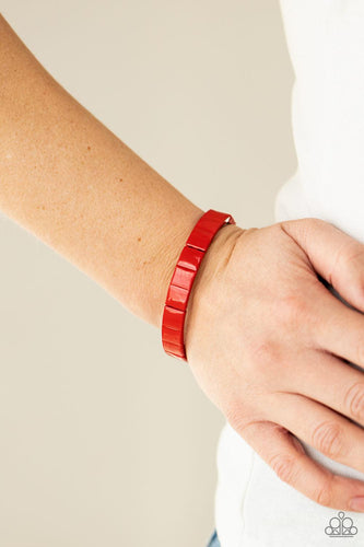 Material Movement Red Bracelet - Jewelry by Bretta