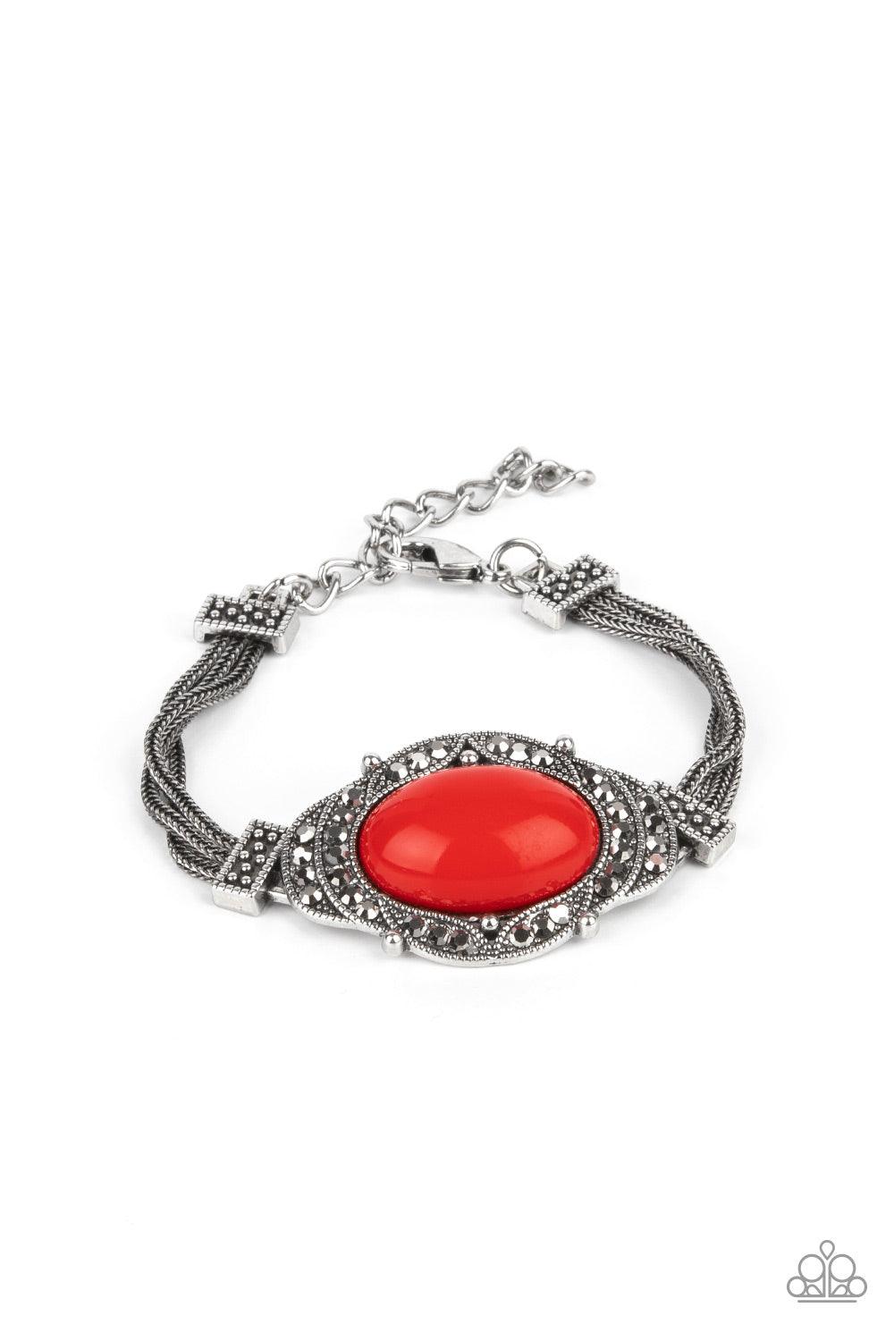 Top-Notch Drama Red Bracelet - Jewelry by Bretta