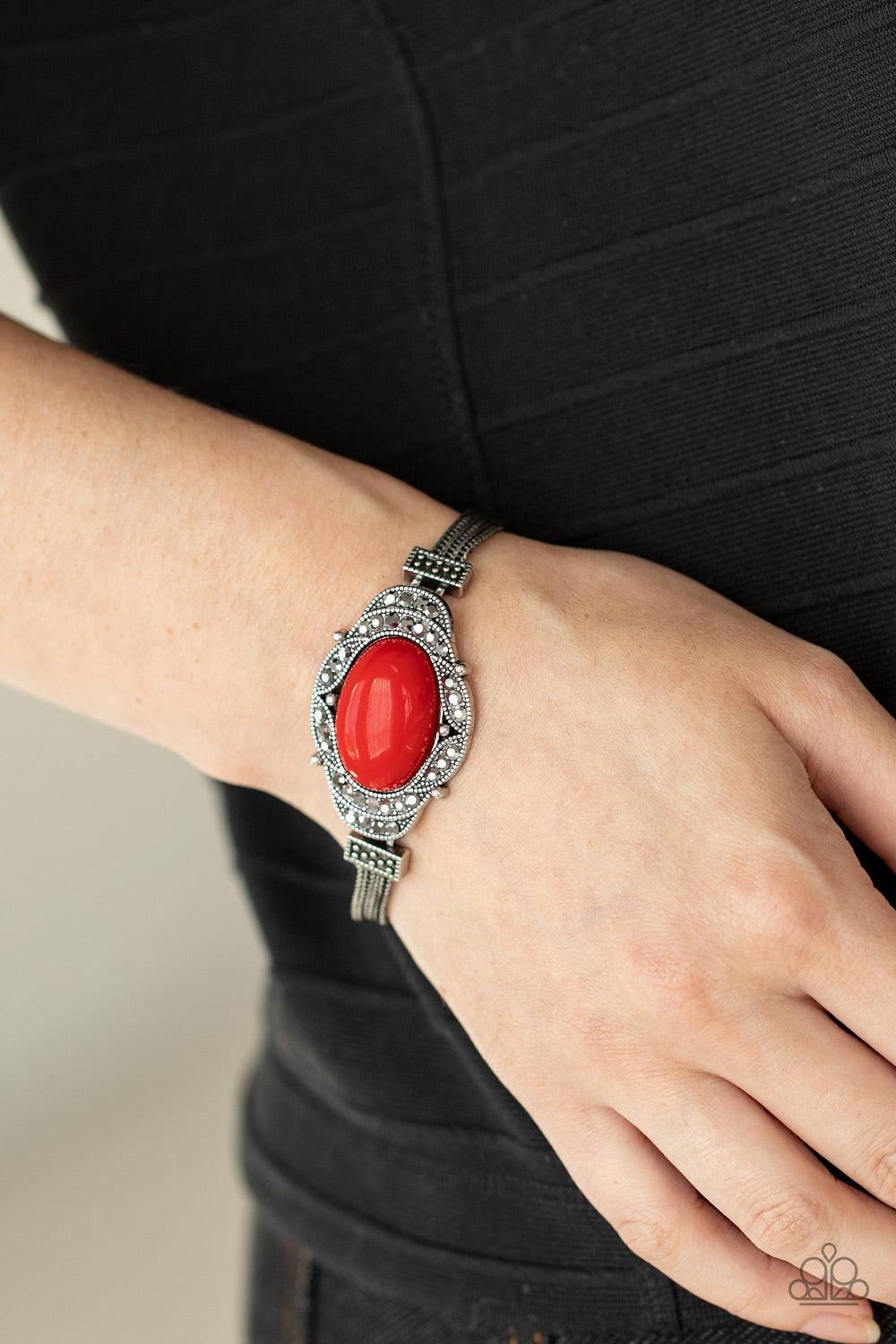 Top-Notch Drama Red Bracelet - Jewelry by Bretta