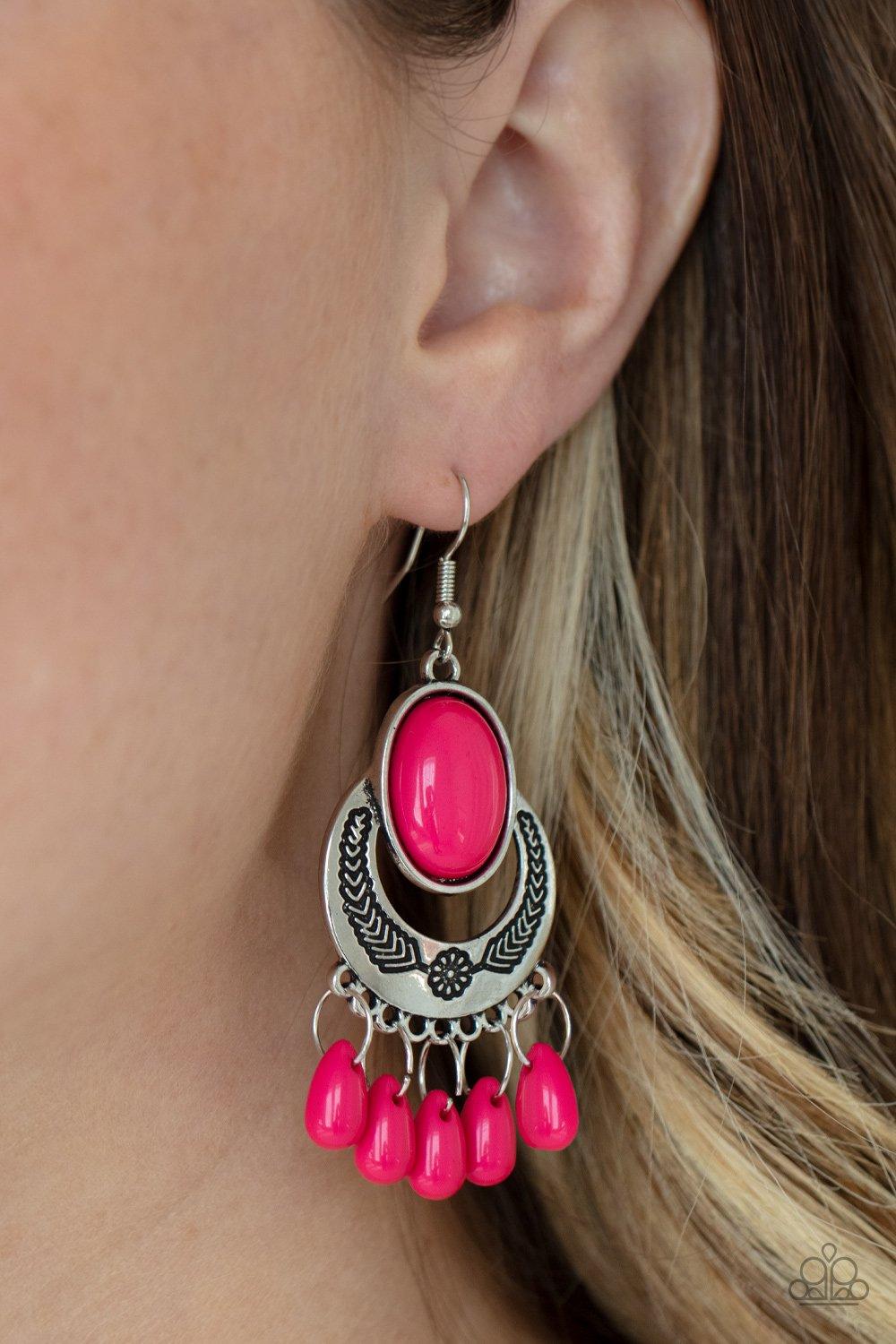 Prairie Flirt - Pink Earrings - Jewelry By Bretta