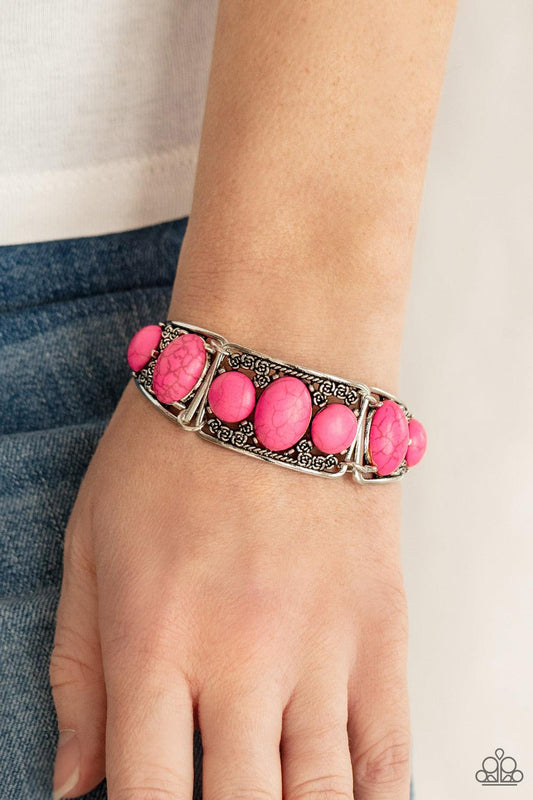 Southern Splendor Pink Bracelet - Jewelry by Bretta