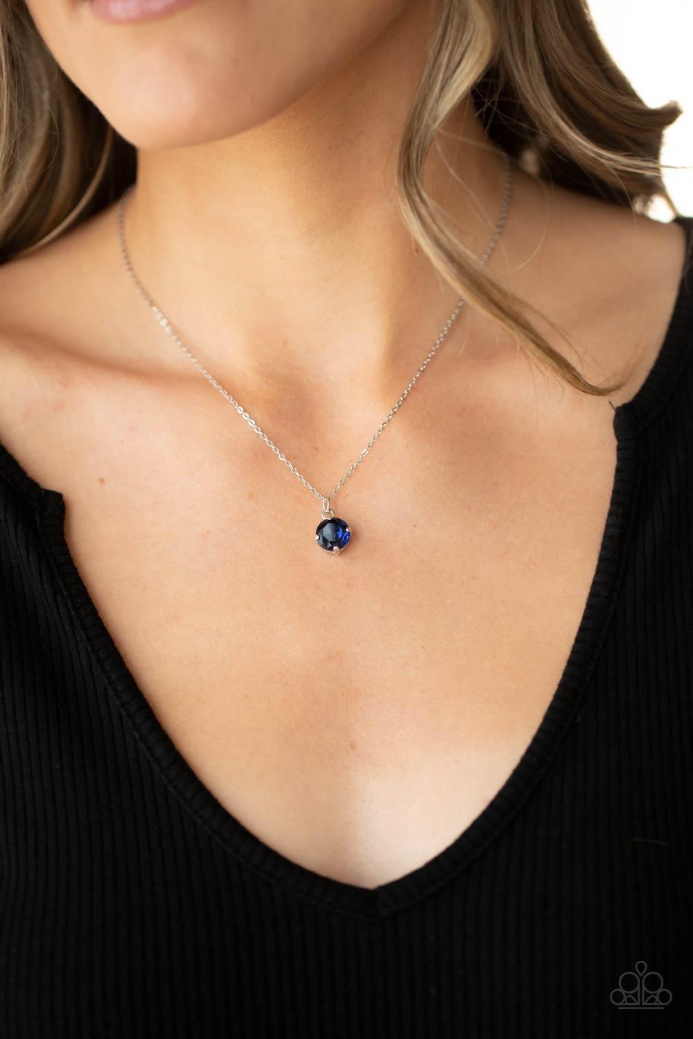 Undeniably Demure Blue Necklace - Jewelry by Bretta