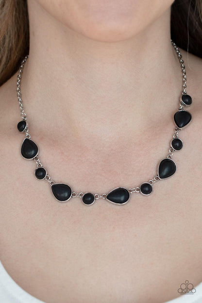 Heavenly Teardrops Black Necklace - Jewelry by Bretta