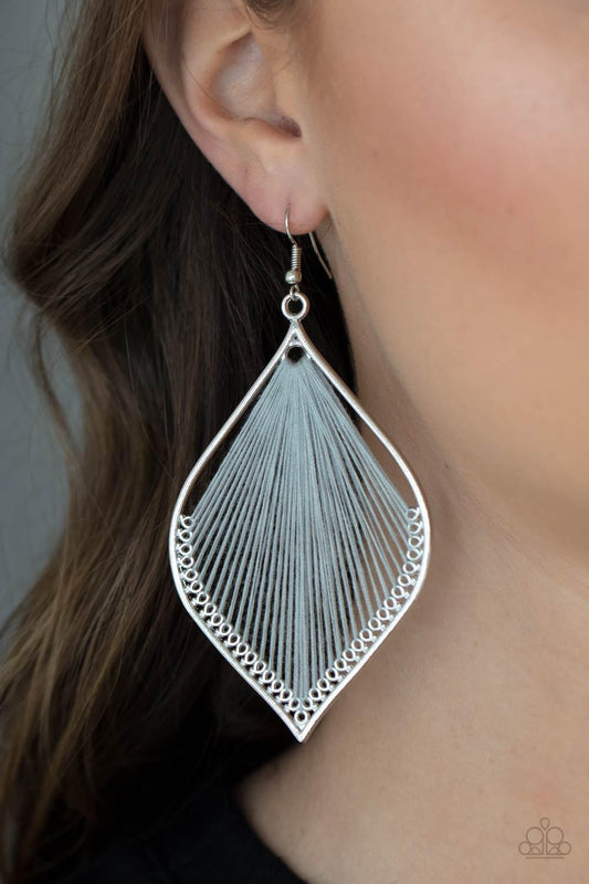 String Theory Silver Earrings - Jewelry by Bretta