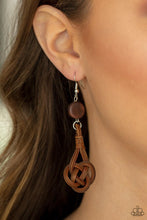 Twisted Torrents Brown Earrings - Jewelry by Bretta