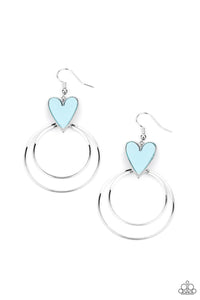 Happily Ever Hearts Blue Earrings - Jewelry by Bretta