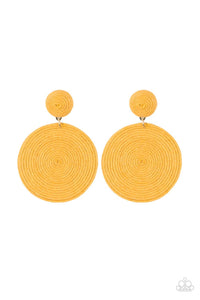 Circulate The Room Yellow Earrings - Jewelry  by Bretta