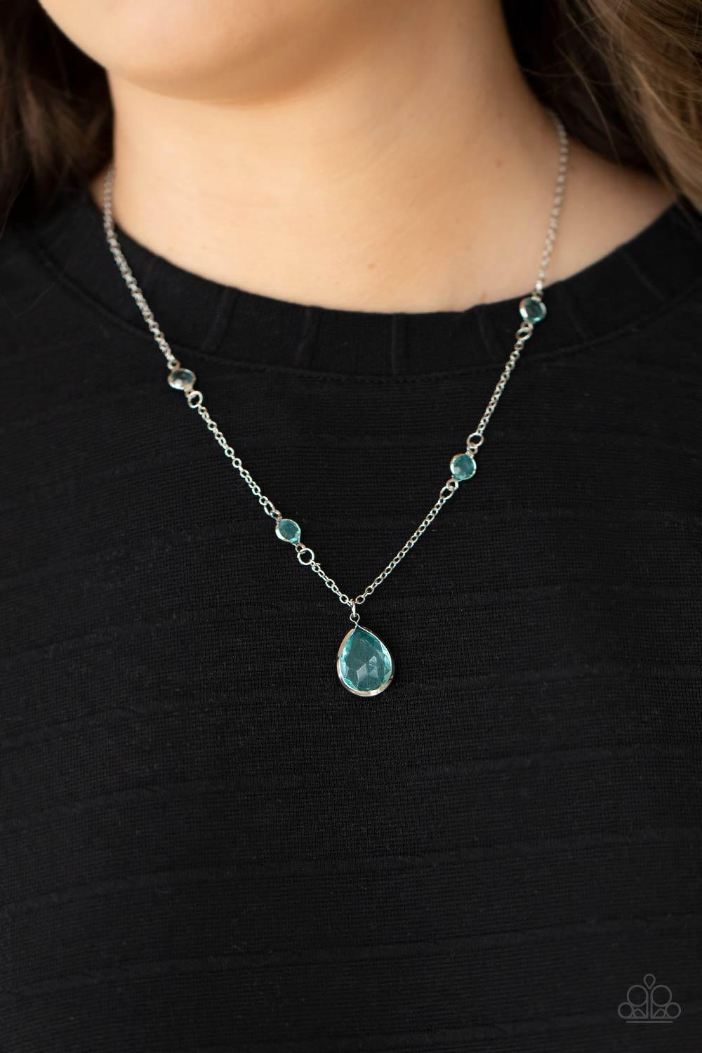 Romantic Rendezvous Blue Necklace - Jewelry b y Bretta