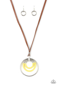 Hypnotic Happenings Yellow Necklace - Jewelry by Bretta