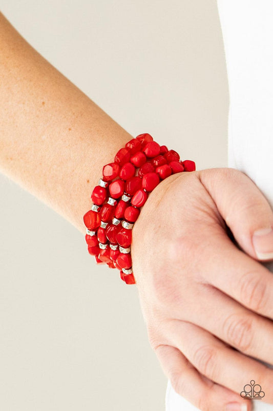 Nice GLOWING! Red Bracelet - Jewelry by Bretta