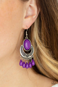 Prairie Flirt - Purple Earrings - Jewelry By Bretta