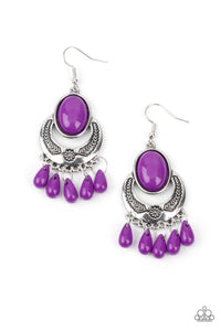 Prairie Flirt - Purple Earrings - Jewelry By Bretta