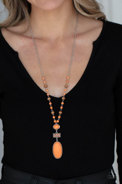 Naturally Essential Orange Necklace - Jewelry by Bretta