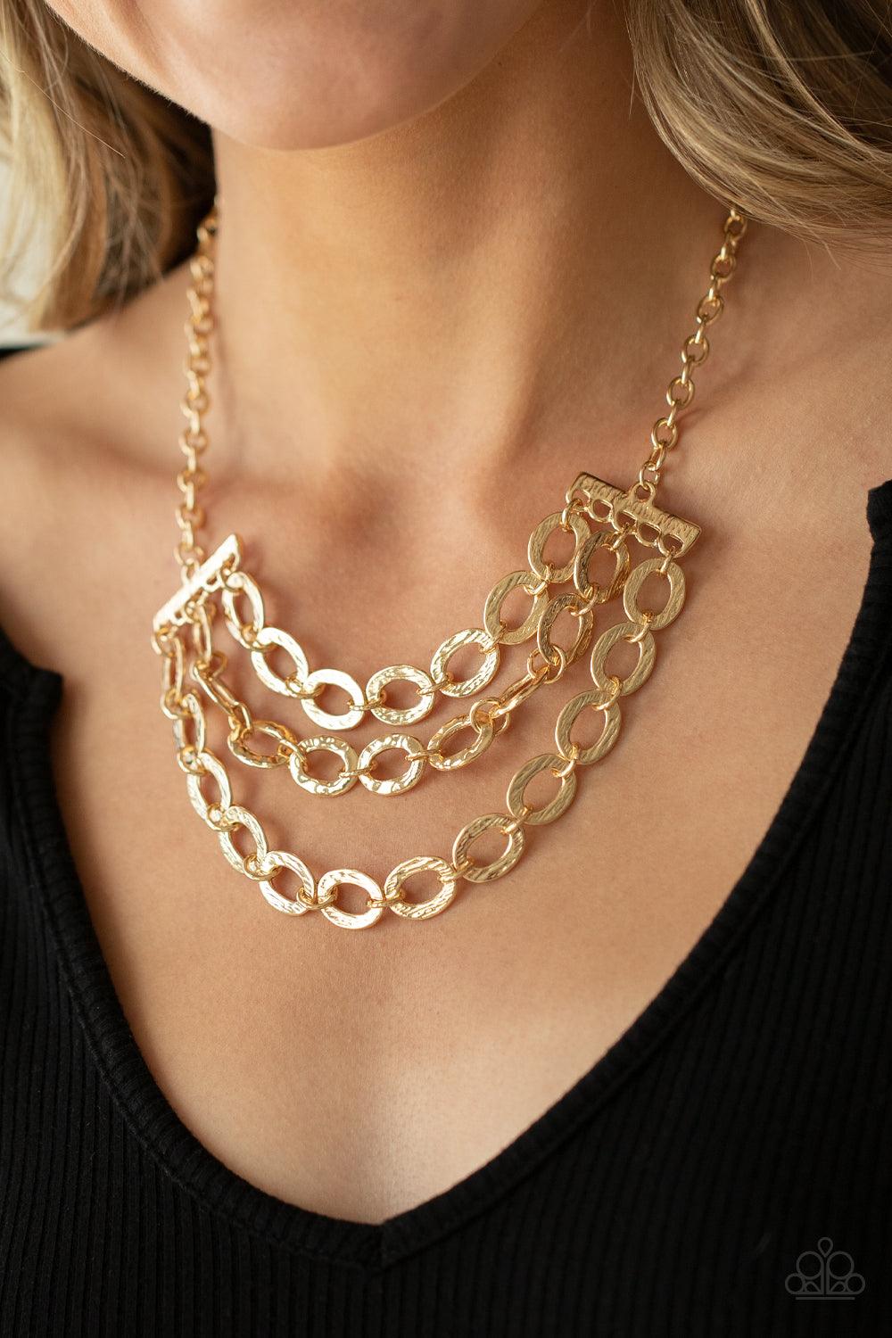 Repeat After Me Gold Necklace - Jewelry by Bretta