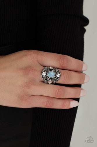 In The Limelight Blue Ring - Jewelry by Bretta