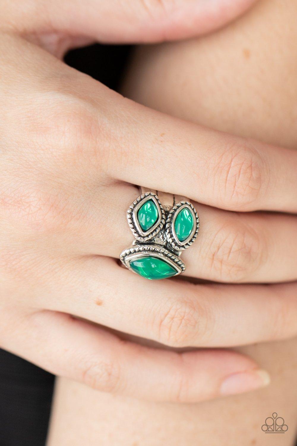 Molten Mogul Green Bracelet - Jewelry by Bretta