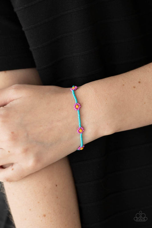 Camp Flower Power Purple Bracelet - Jewelry by Bretta