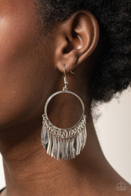 Radiant Chimes Silver Earrings - Jewelry by Bretta