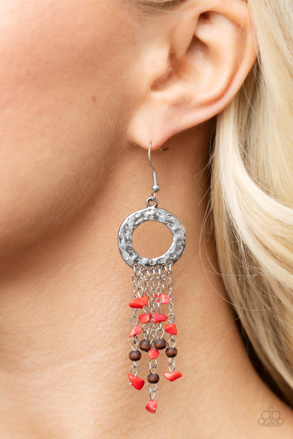 Primal Prestige Red Earrings - Jewelry by Bretta