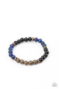 Petrified Powerhouse Blue Bracelet - Jewelry by Bretta