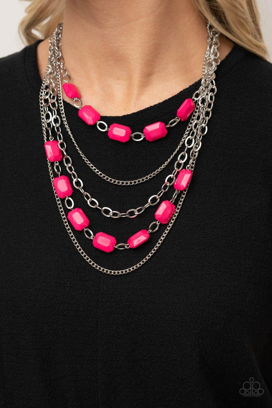 Standout Strands Pink Necklace - Jewelry by Bretta
