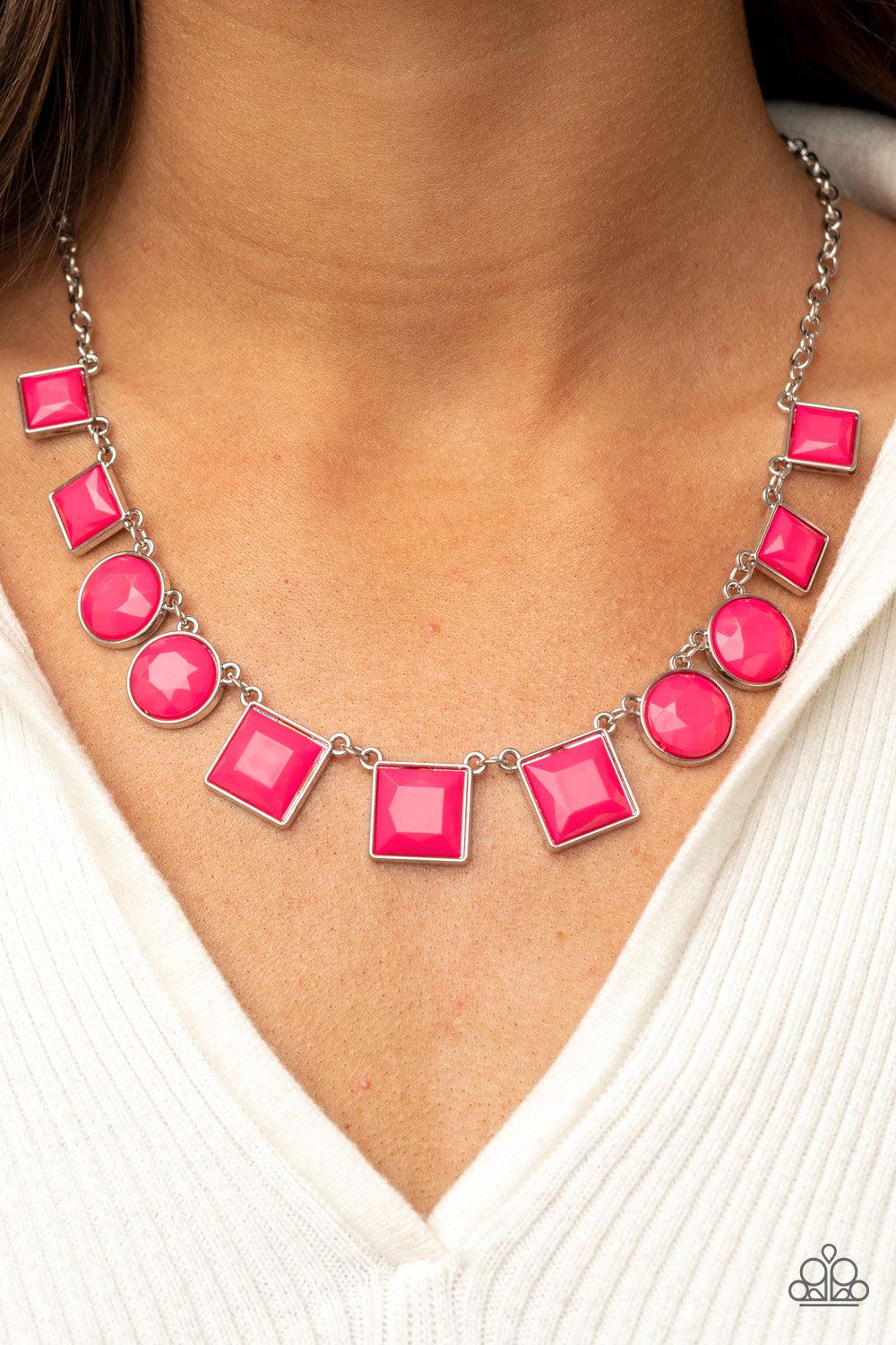 Tic Tac TREND Pink Necklace - Jewelry by Bretta