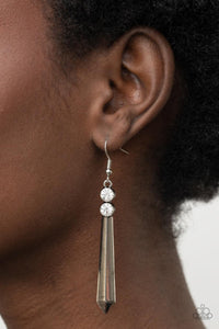 Sparkle Stream White Earrings - Jewelry by Bretta