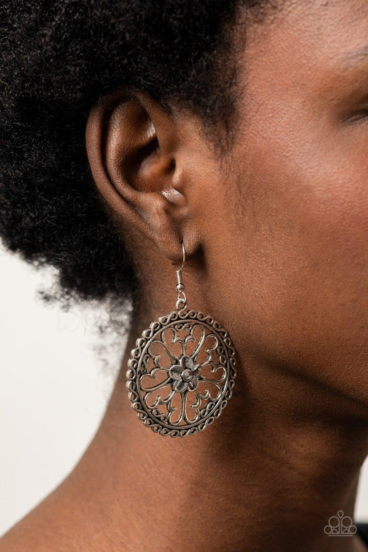 Floral Fortunes - Silver Earrings