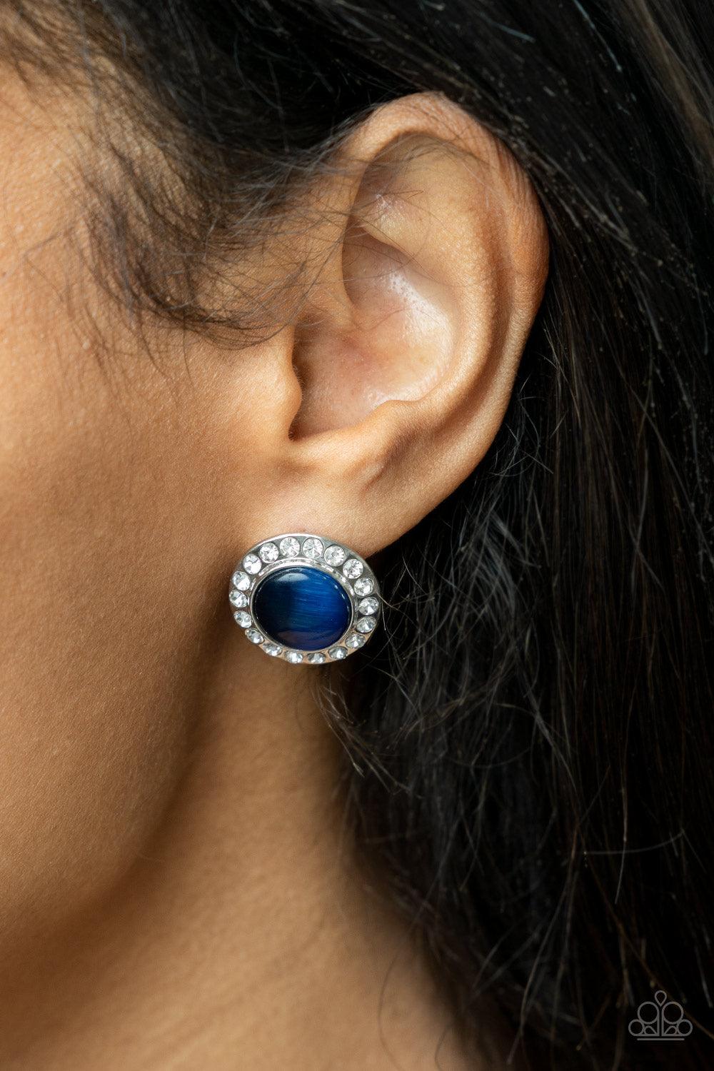 Glowing Dazzle Blue Earrings - Jewelry by Bretta