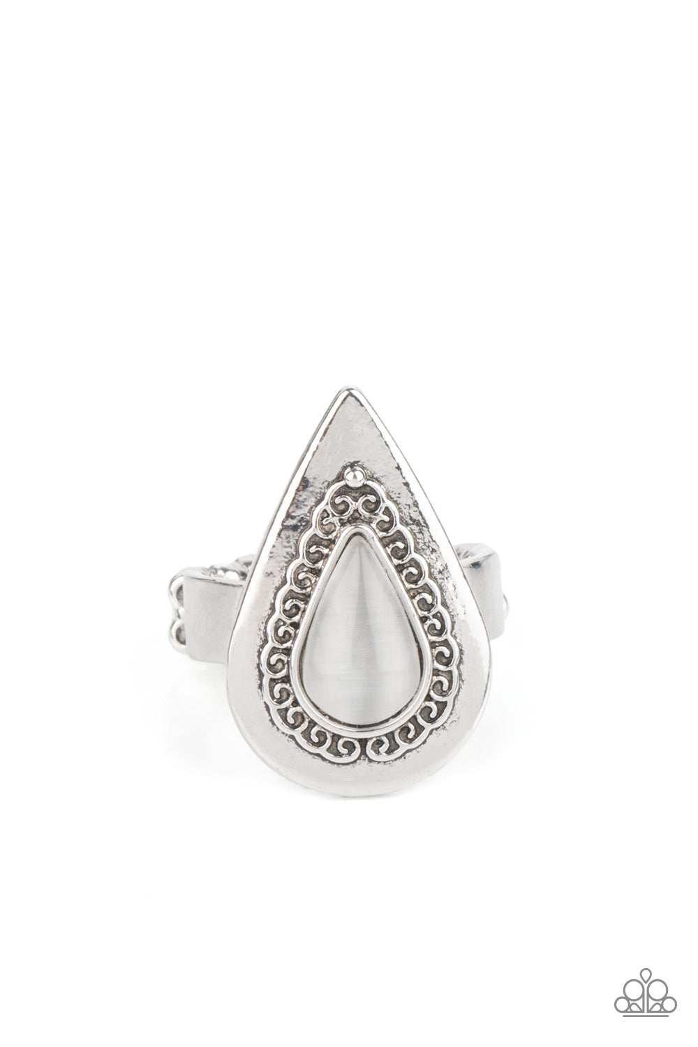 Earthy Glow White Ring - Jewelry by Bretta