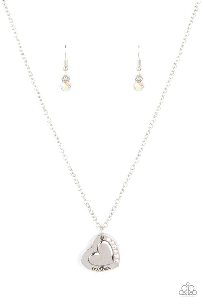 Happily Heartwarming White Necklace - Jewelry by Bretta