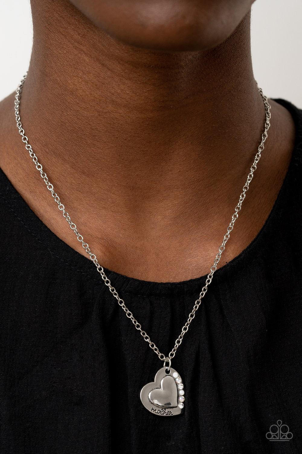 Happily Heartwarming White Necklace - Jewelry by Bretta