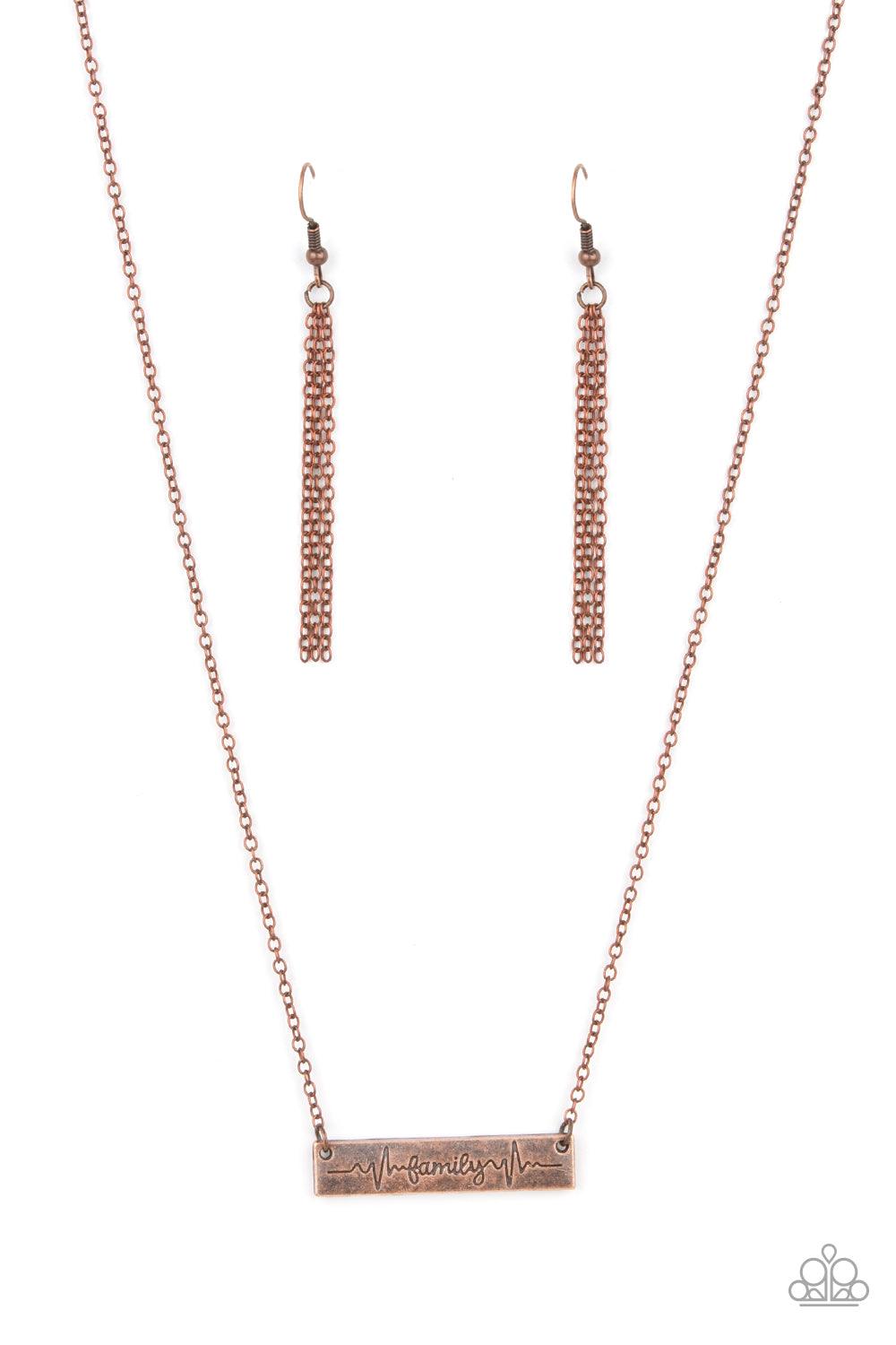 Living The Mom Life Copper Necklace Jewelry by Bretta