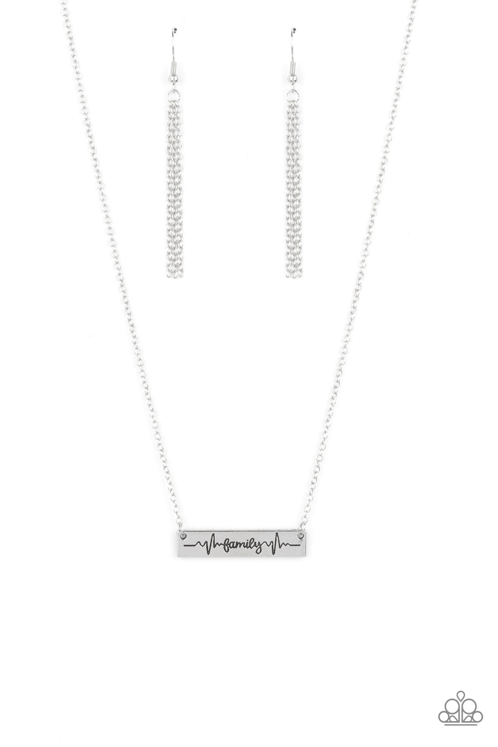 Living The Mom Life Silver Necklace - Jewelry by Bretta