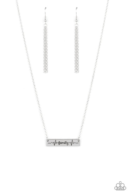 Living The Mom Life Silver Necklace - Jewelry by Bretta