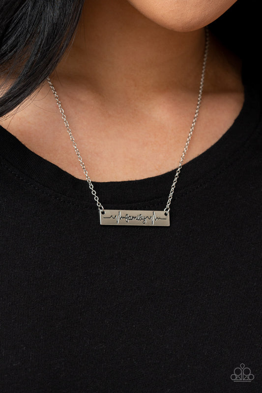 Living The Mom Life Silver Necklace - Jewelry by Bretta