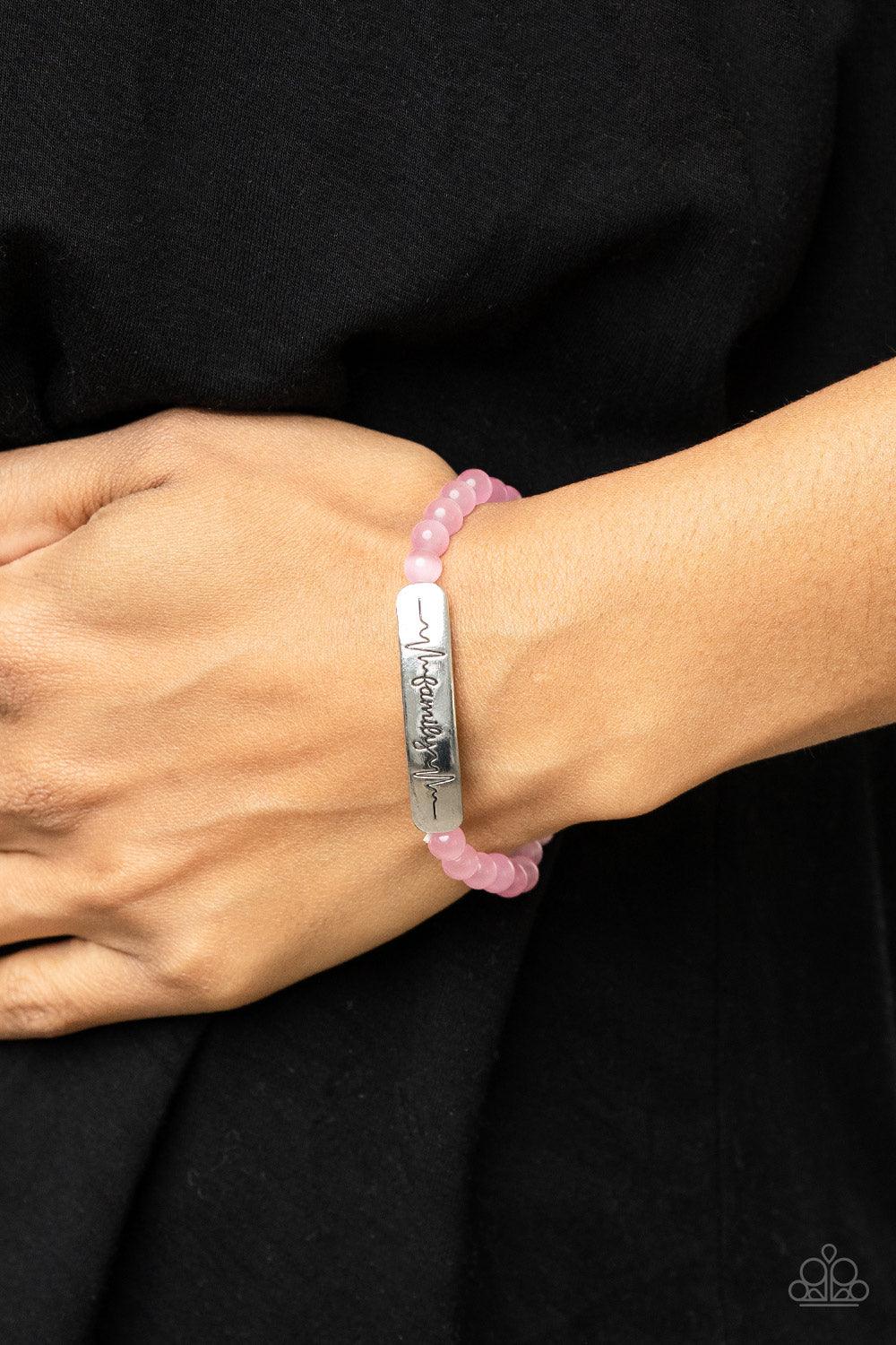 Family is Forever Pink Bracelet - Jewelry by Bretta