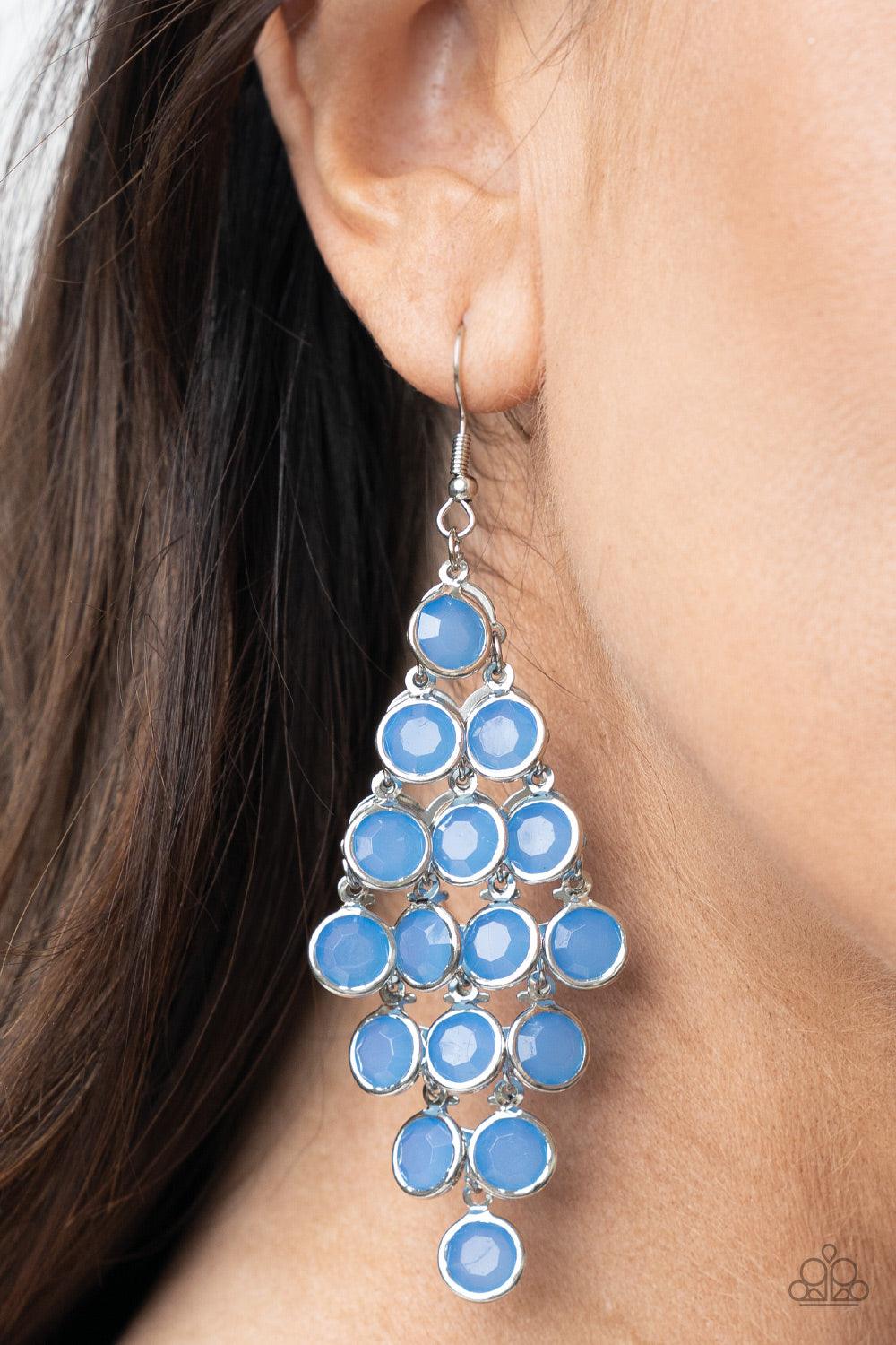 With All DEW Respect Blue Earrings - Jewelry by Bretta