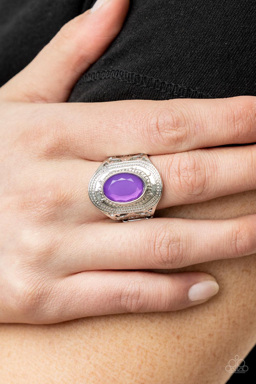 Calm And Classy Purple Ring - Jewelry by Bretta