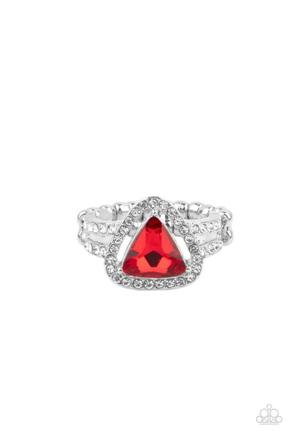 Elevated Engagement Red Ring - Jewelry by Bretta