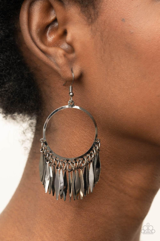 Radiant Chimes Black Earrings - Jewelry by Bretta