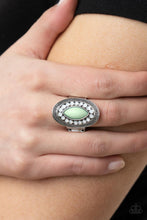 Tea Light Twinkle Green Ash Ring - Jewelry by Bretta